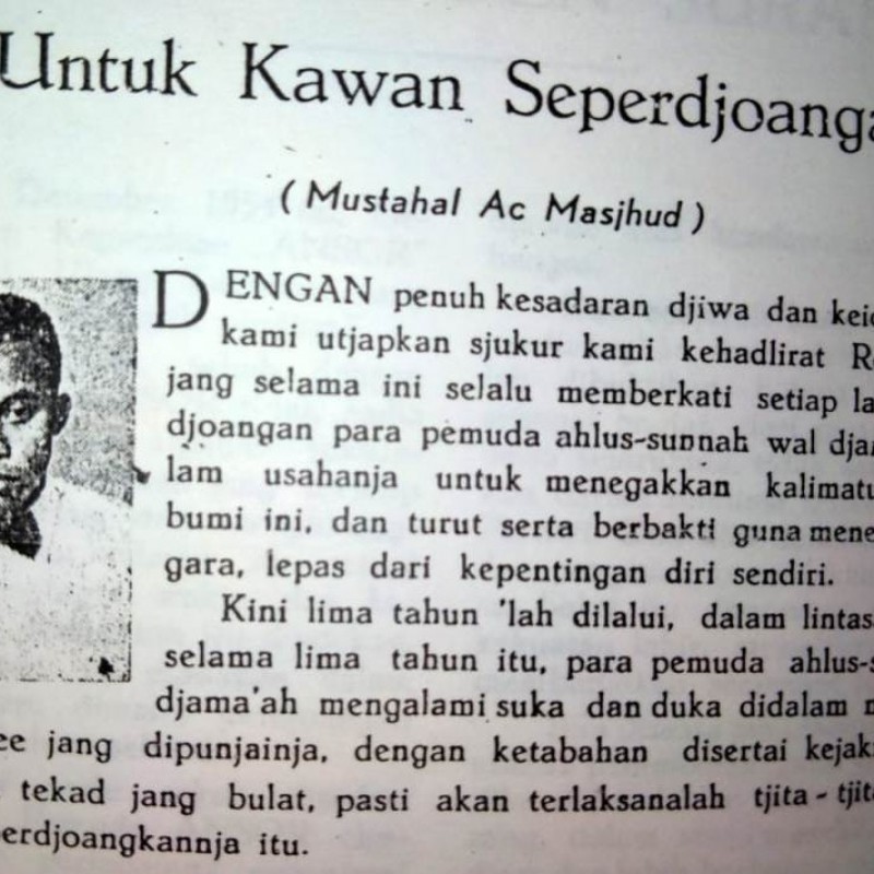 Mengenal Mustahal Achmad, Tokoh Pendiri IPNU