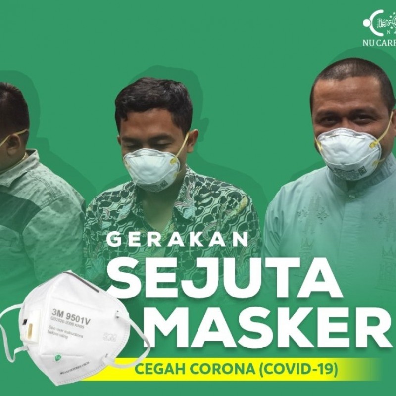 Cegah Virus Corona, LAZISNU Galang Gerakan Sejuta Masker 