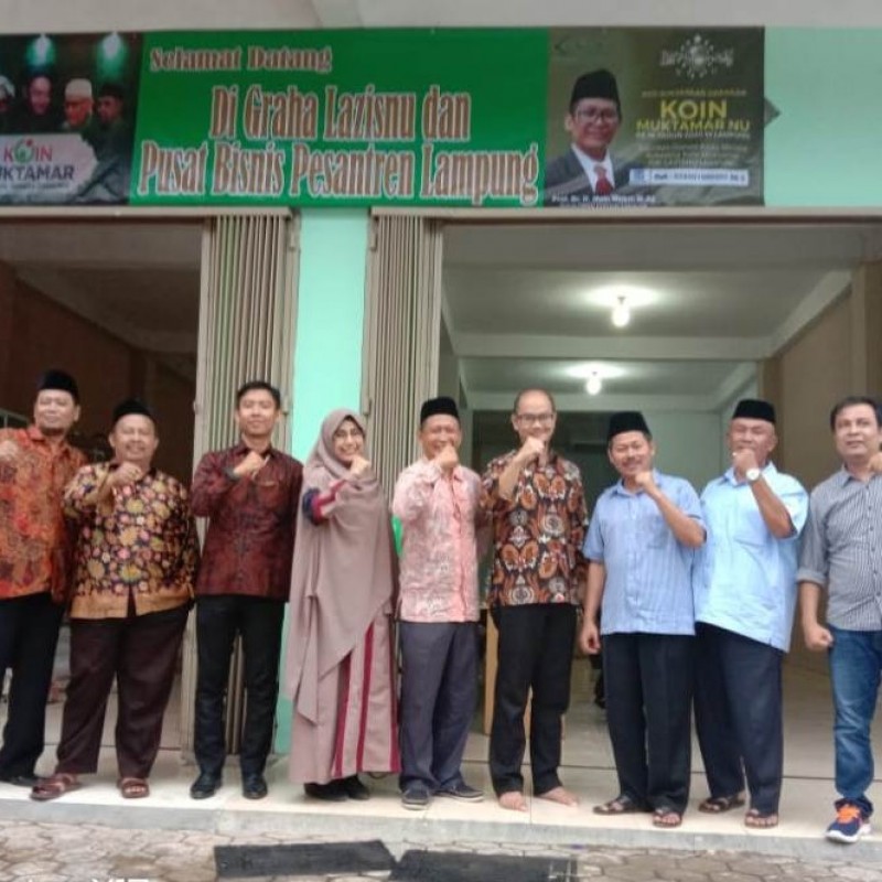 Persiapan Muktamar, Gedung Graha LAZISNU Lampung Diresmikan