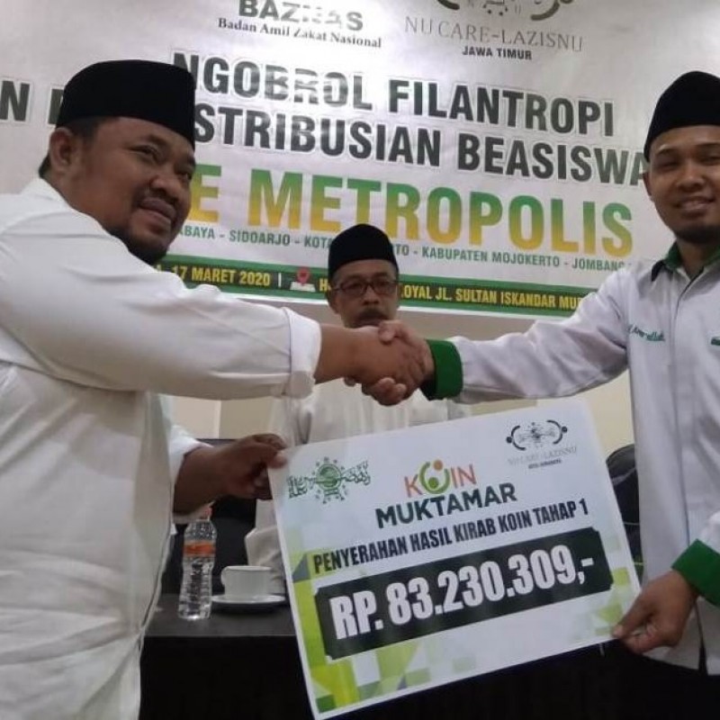 Hasil Penggalangan Koin Muktamar di Kota Surabaya Capai 83 Juta Lebih