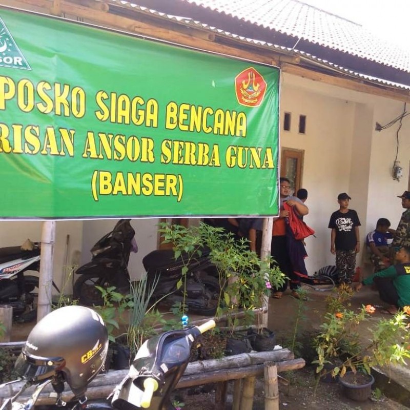 Longsor Menimpa Kawasan Ponorogo, Banser Dirikan Posko Bencana