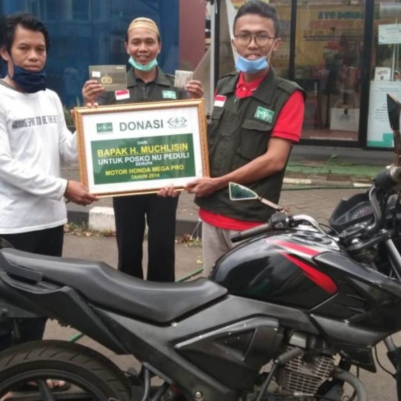 Warga NU Tangsel Donasikan Motor Kesayangan untuk Bantu Cegah Corona