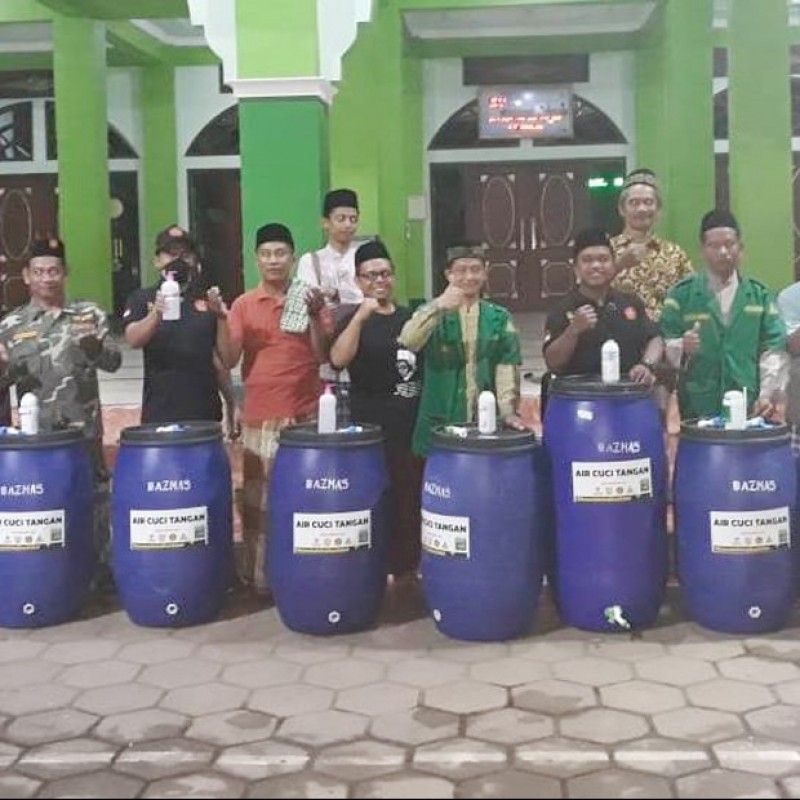 Cegah Wabah Corona, Ansor Kendal Distribusikan Tong Air untuk 100 Masjid