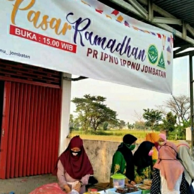 Pasar Ramadhan, Cara Pelajar NU di Jombang Tambah Kas Organisasi