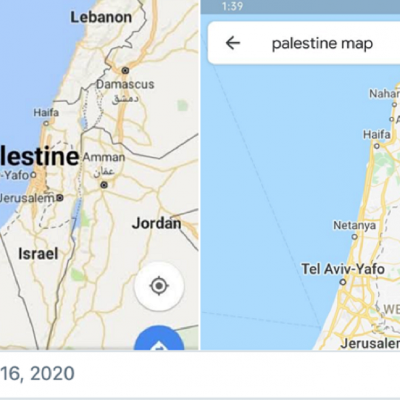 Palestina Dihapus dari Google Maps, Warganet Arab Geram