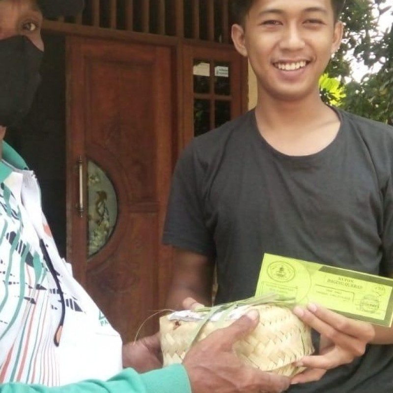 Ansor dan Banser Jombang Distribusikan Daging Kurban di Kawasan Terpencil