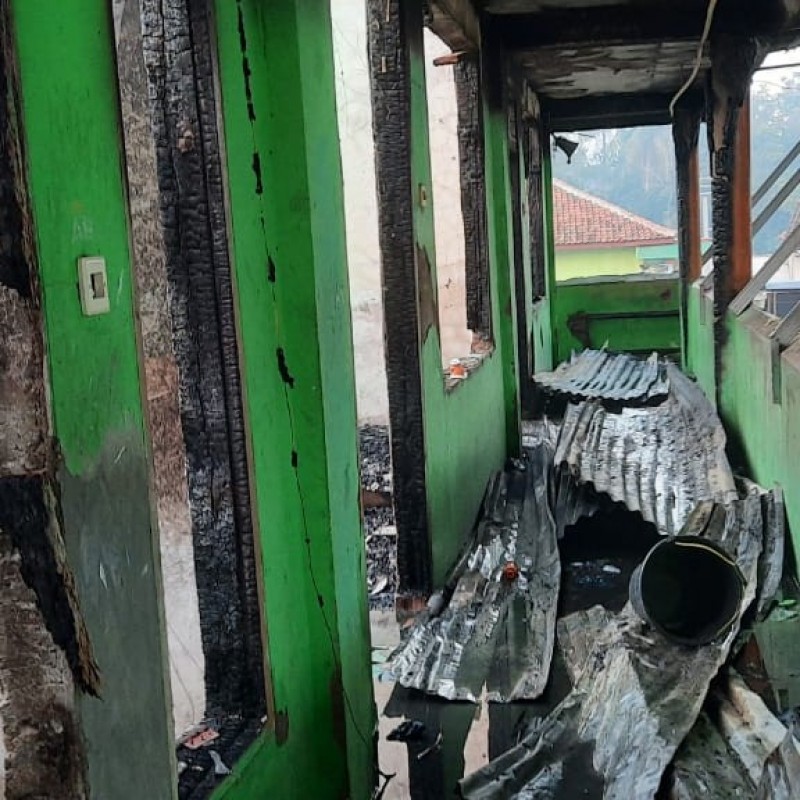Salah Satu Asrama Pesantren Tempat Munas dan Konbes NU 2019 Terbakar