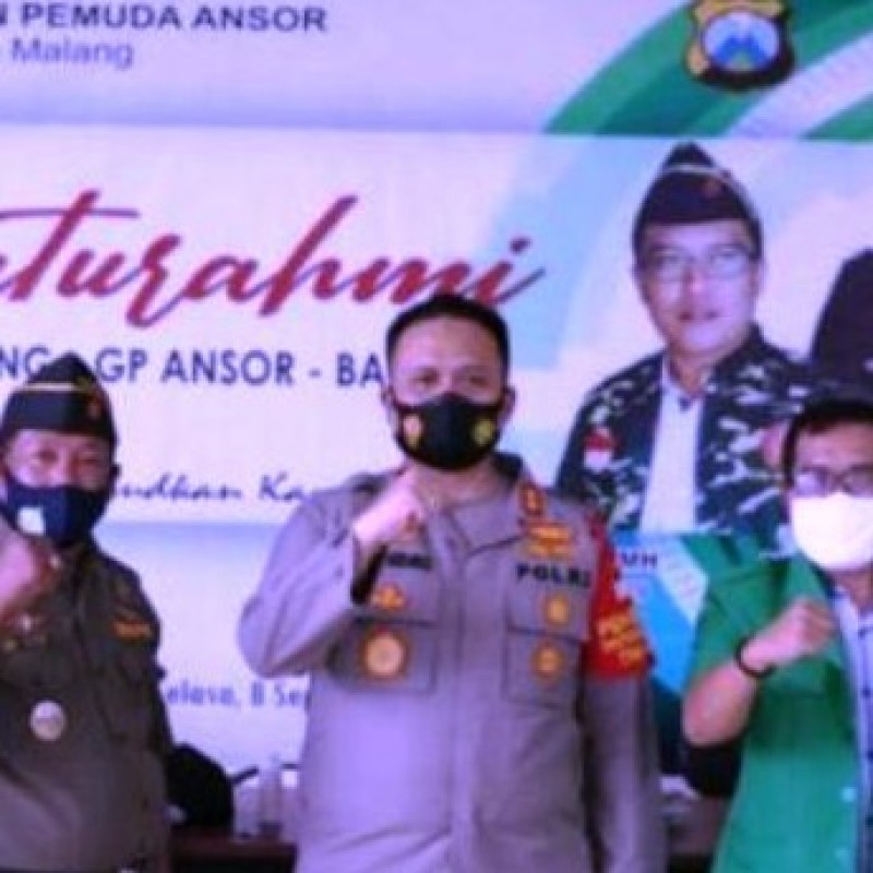 Kapolres Malang Apresiasi Kiprah Ansor dan Banser Jaga Kamtibmas