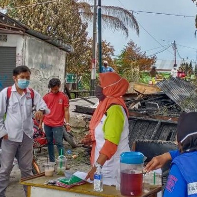 Kebakaran Rumah di Palangka Raya, Ini yang Dilakukan Kader Ansor Kalteng 