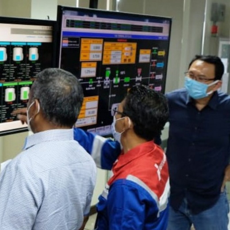 Komisaris Utama Pertamina Tinjau Implementasi Digitalisasi Fuel Terminal Boyolali