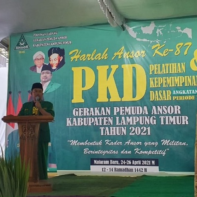 PKD Angkatan XIII GP Ansor Lampung Timur Warnai Harlah Ke-87