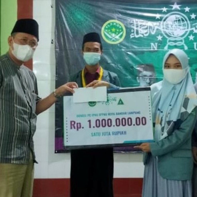 Pelajar NU Bandar Lampung Salurkan Bantuan ke Panti Asuhan