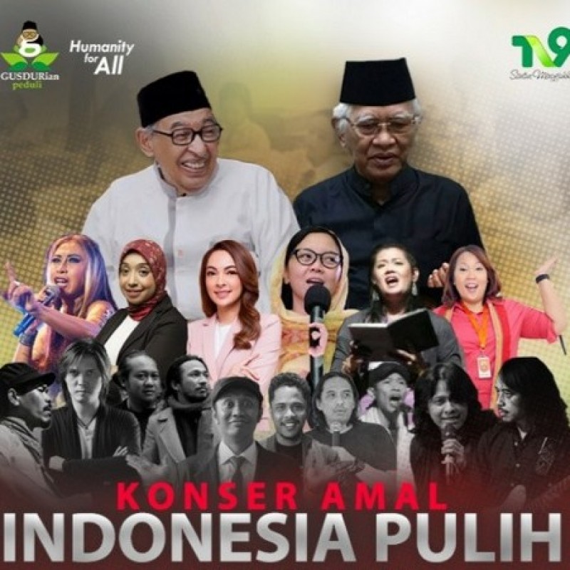 Peringati Harlah Gus Dur, Gusdurian Peduli Gelar Konser Amal ‘Indonesia Pulih’