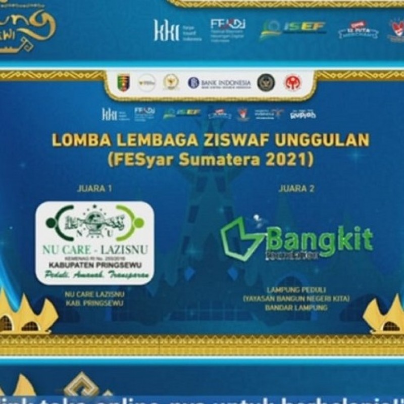 LAZISNU Pringsewu Terpilih Jadi Lembaga ZIS Unggulan Pertama di Lampung