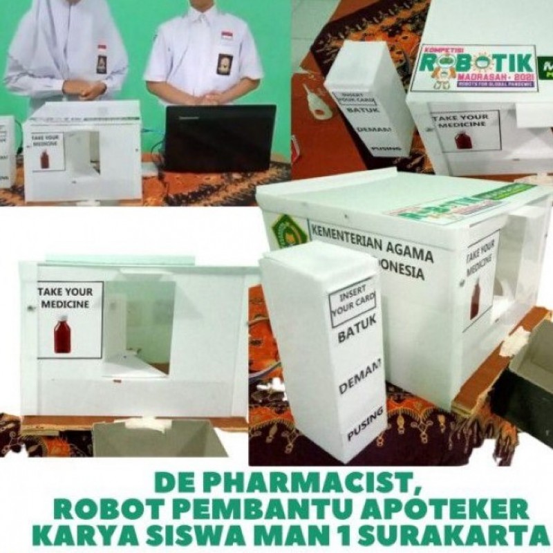 ‘De Pharmacist’, Robot Pembantu Apoteker Buatan Siswa MAN Surakarta