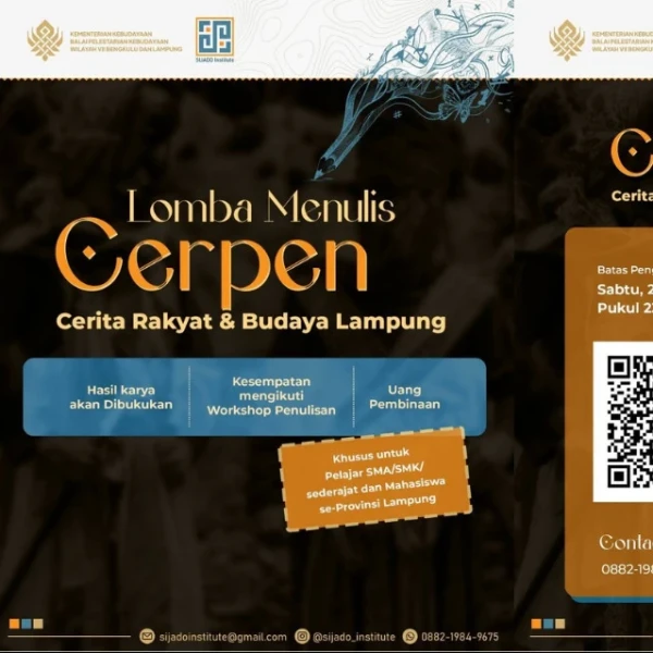 Sijado Institute Gelar Lomba Cerita Rakyat Lampung, Berhadiah Jutaan Rupiah