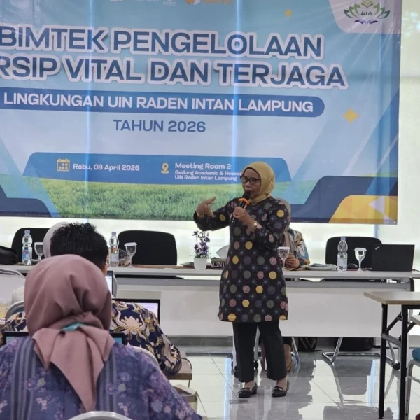 Biro AUPKK UIN Raden Intan Lampung Gelar Bimtek Pengelolaan Arsip Vital dan Terjaga