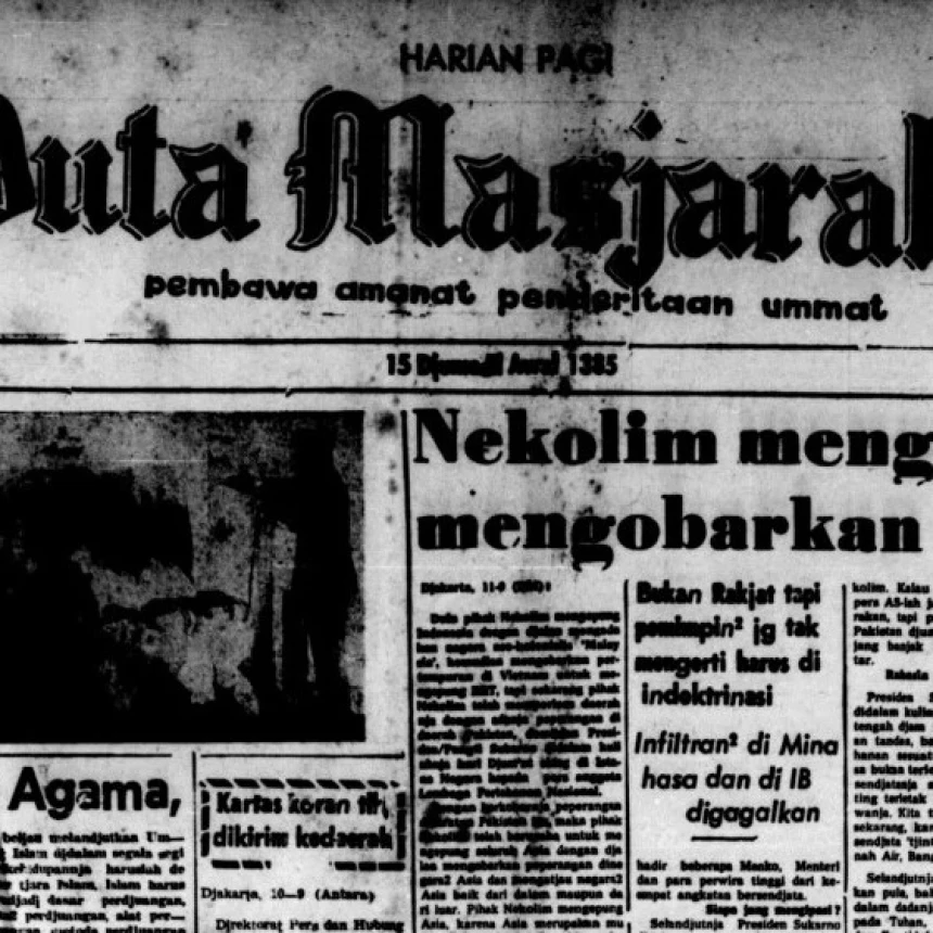 Berita-Berita Koran NU Menjelang Peristiwa G 30 S 