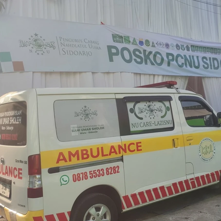 Posko PCNU Sidoarjo Sediakan Makan Gratis dan Layanan Kesehatan untuk Muktamirin