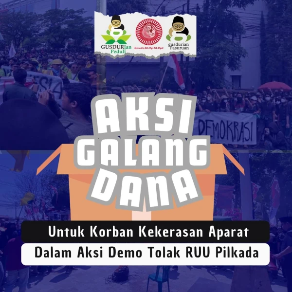 Gusdurian Galang Dana Bantu Demonstran Korban Kekerasan Aparat