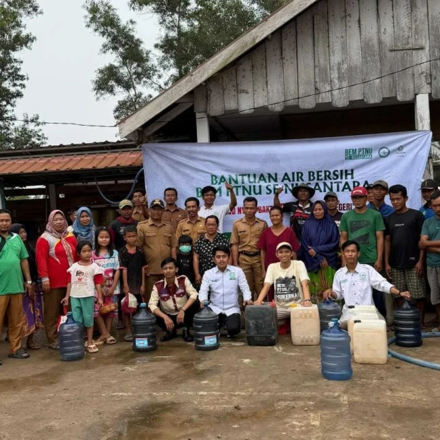 Salurkan 1 Juta Liter Air Bersih Bersama BEM PTNU, Sekjen PBNU Sebut Penguatan Sinergi Sosial
