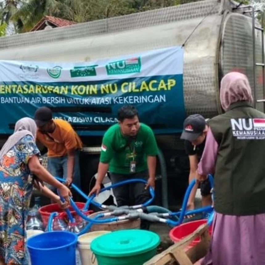 Terus Bertambah, Bantuan Air Bersih LAZISNU Cilacap untuk Warga Sentuh 713,1 Ribu Liter