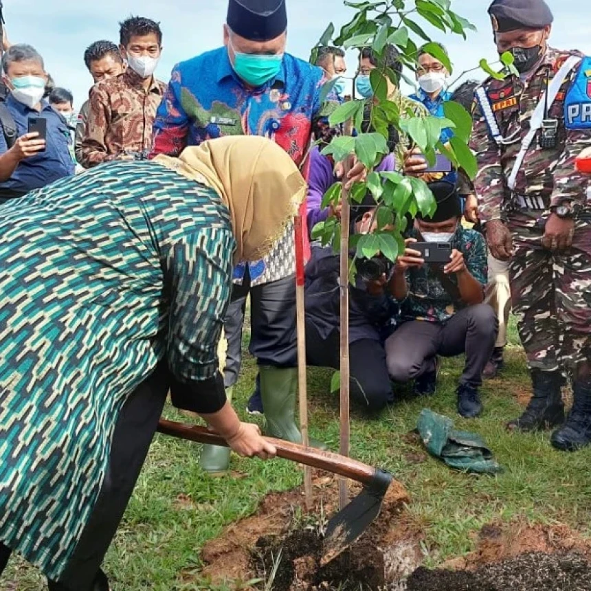 Tingkatkan Produksi Oksigen, PBNU Tanam 5000 Pohon di Palembang