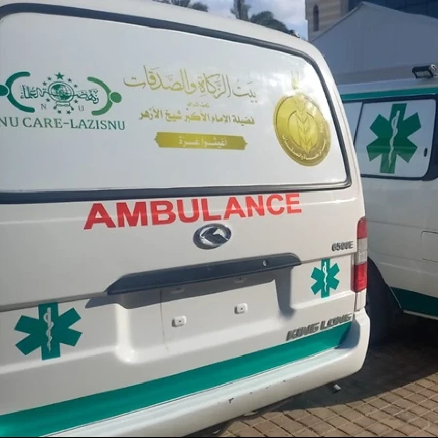 Gencatan Senjata di Gaza, NU Care-LAZISNU dan BZS Mesir Kirimkan 5 Ambulans