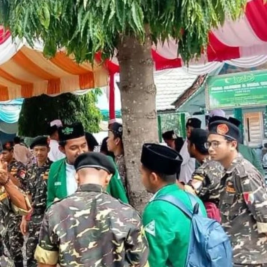 Puluhan Personel Ansor Aceh Selatan Kawal Haul Abuya Muda Waly Alkhalidy