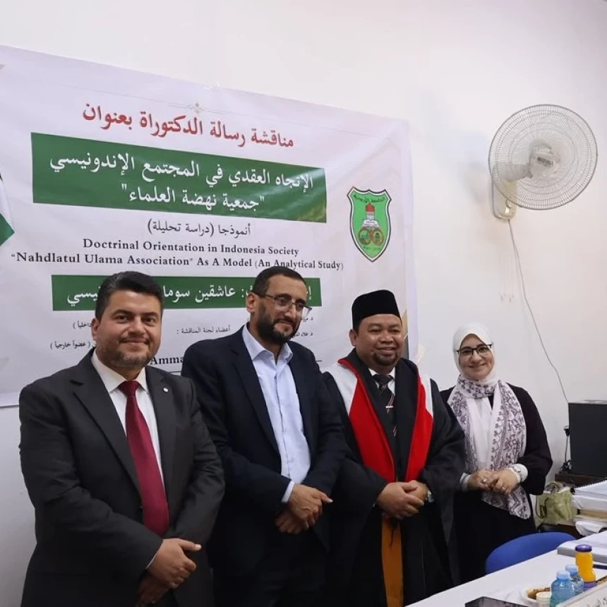 Disertasi tentang Orientasi Doktrinal NU Antar Asikin Sumarto Raih Doktor di University of Jordan