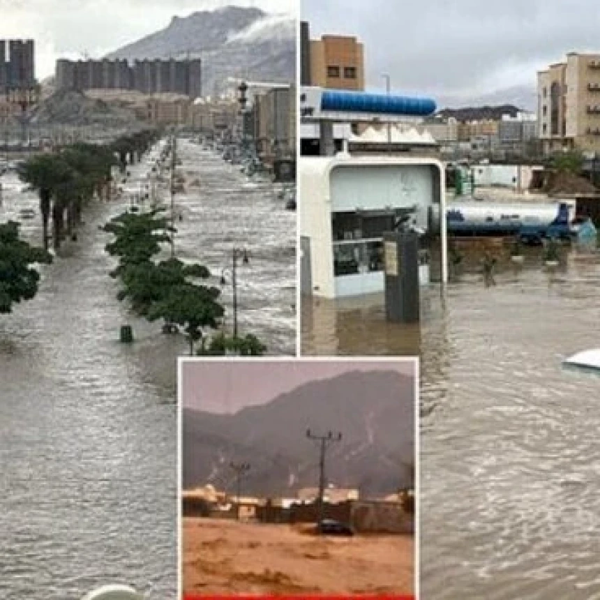 Banjir Besar Landa Makkah, Madinah, dan Jeddah Akibat Cuaca Ekstrem