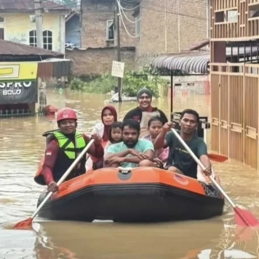 Banjir di Medan Rendam 2.200 Rumah, 7.930 Warga Terdampak