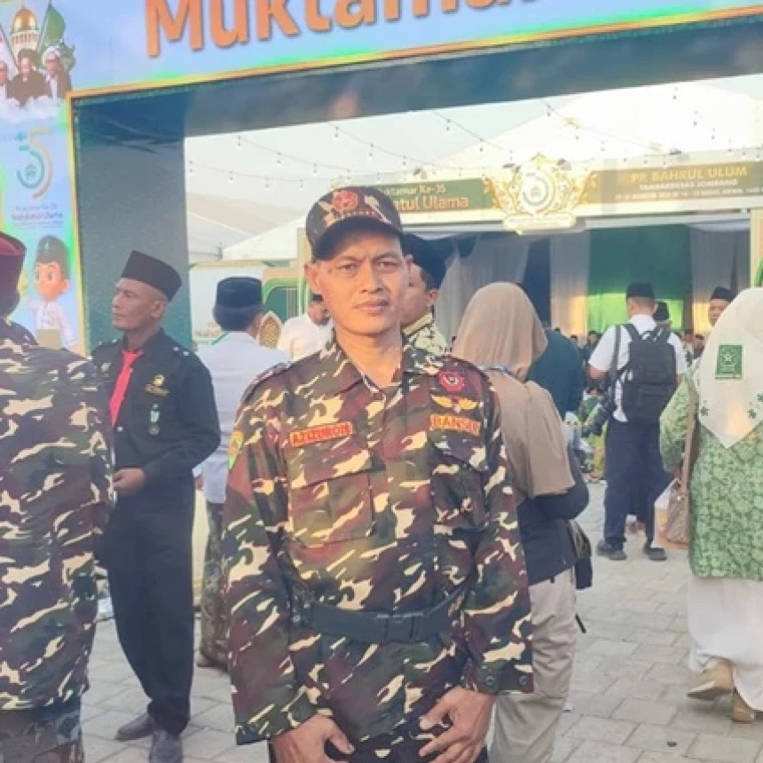 Jauh-Jauh dari Kalbar, Banser Kubu Raya Semangat Amankan Pembukaan Muktamar Ke-35 NU