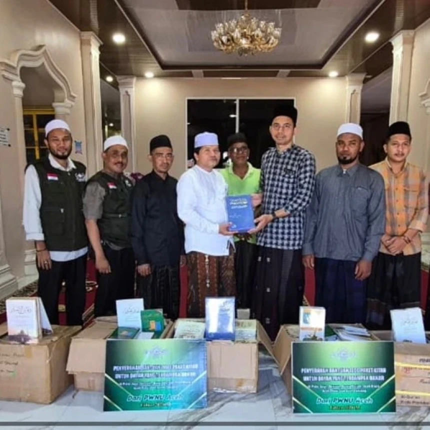 LAZISNU PWNU Aceh Buka Donasi Kitab untuk Dayah Korban Banjir