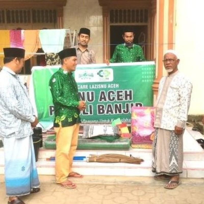 Banjir di Aceh Utara, NU Care-LAZISNU Salurkan Bantuan untuk Pesantren