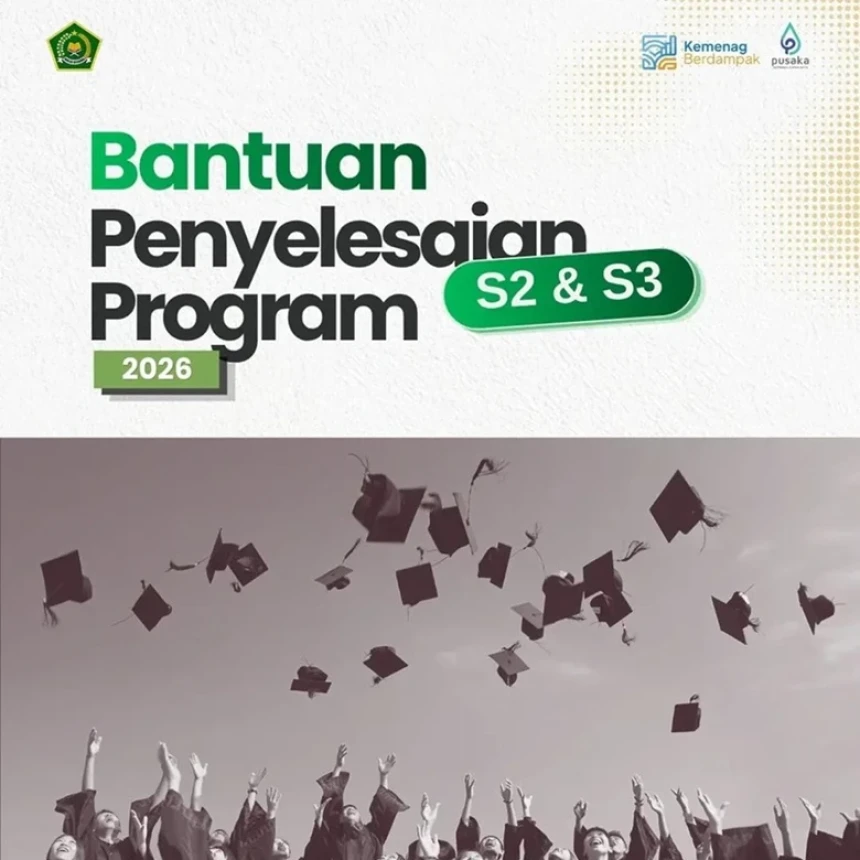 Kemenag Buka Bantuan Penyelesaian Studi S2-S3, Besaran hingga 25 Juta