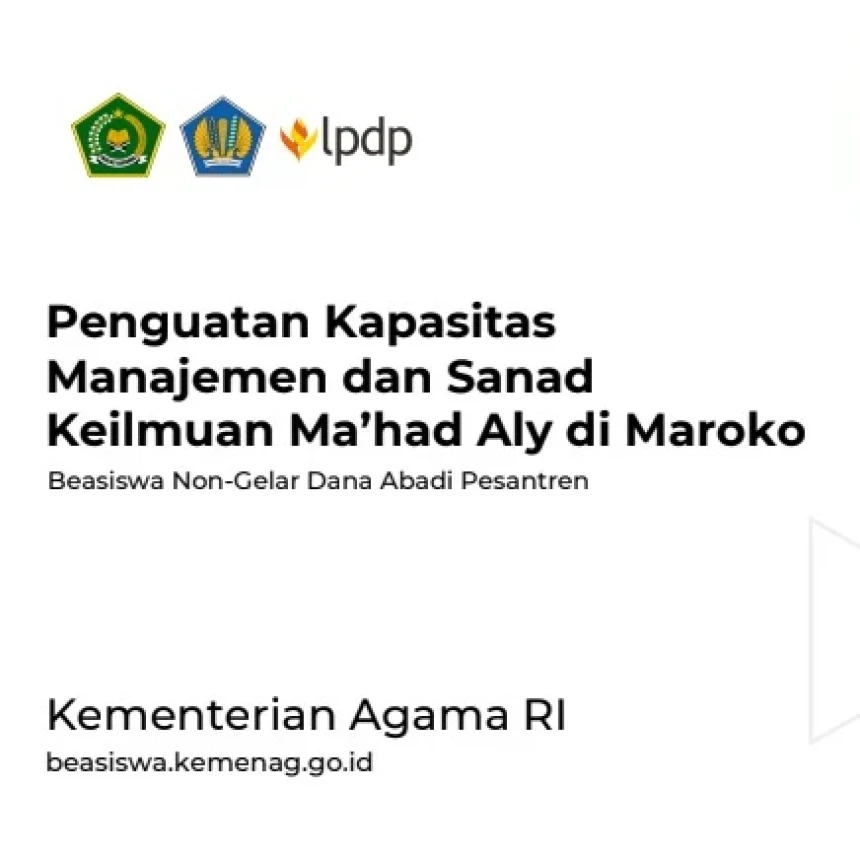 Perkuat Sanad Keilmuan Mahad Aly, Kemenag Buka Beasiswa Studi di Universitas Al-Qarawiyin Maroko