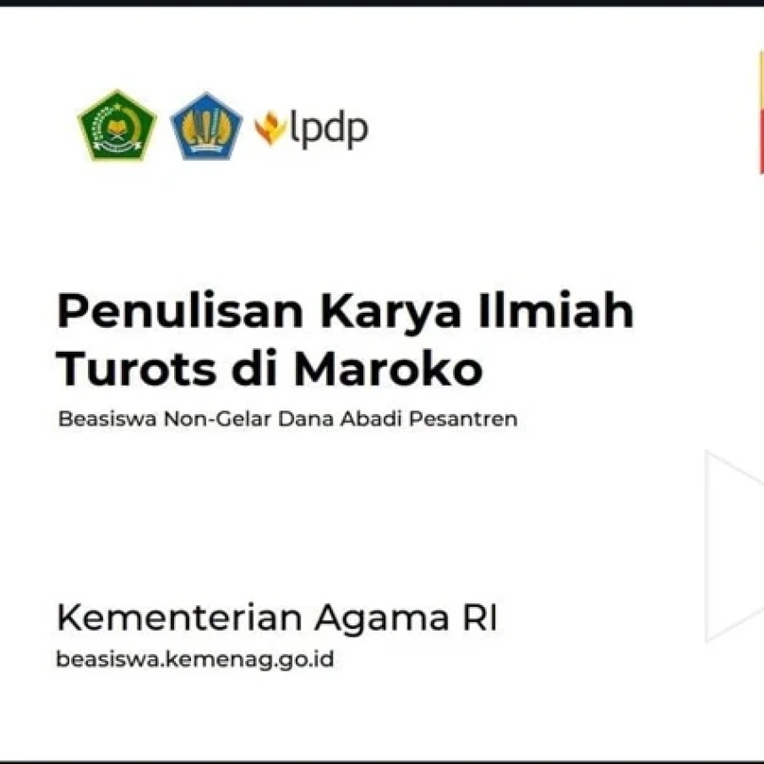 Kemenag Buka Beasiswa Penulisan Karya Ilmiah Turots di Maroko untuk Santri, Begini Syarat dan Cara Daftarnya