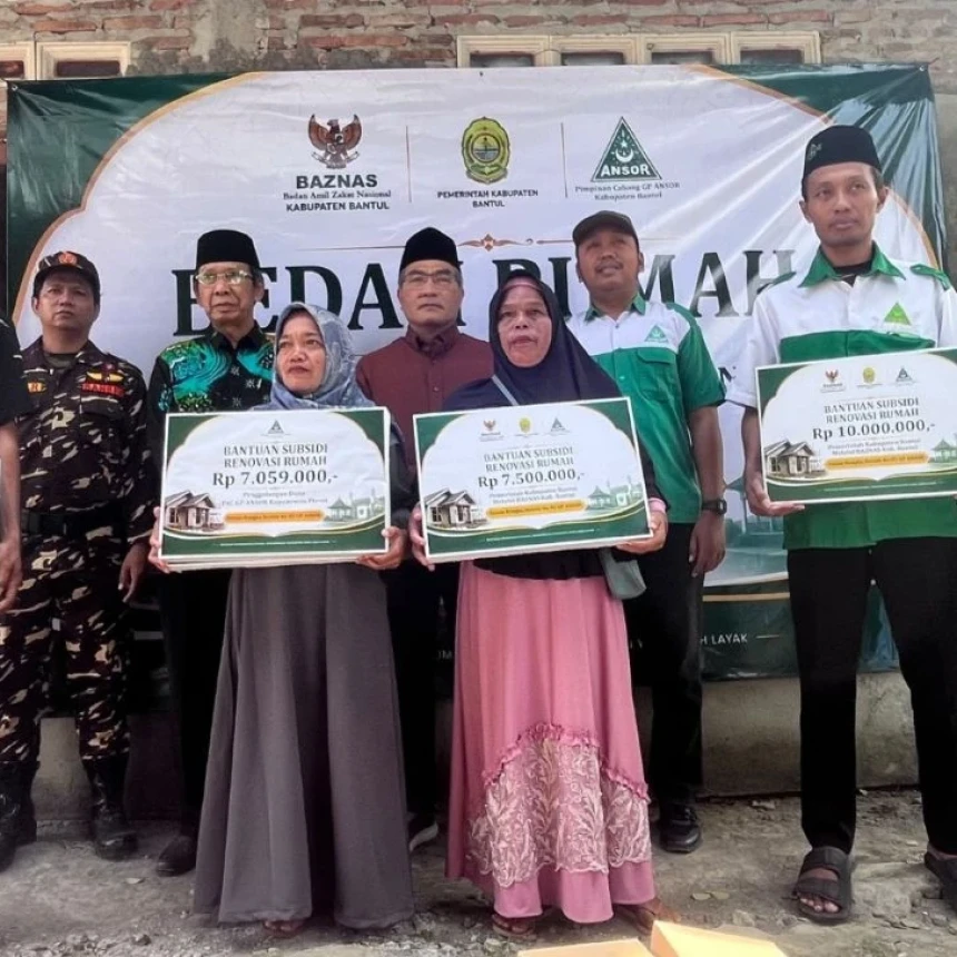 Harlah Ke-92, Ansor Bantul Yogyakarta Hadirkan Program Bedah Rumah