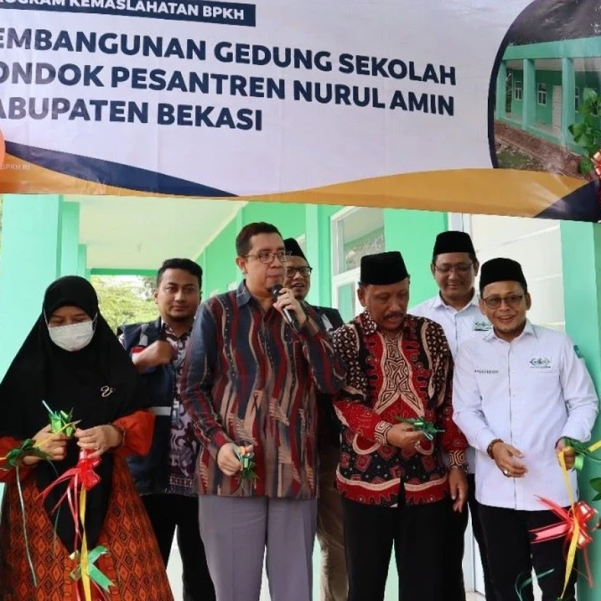 Program Kemaslahatan LAZISNU dan BPKH Bantu Pembangunan Pesantren Nurul Amin Bekasi