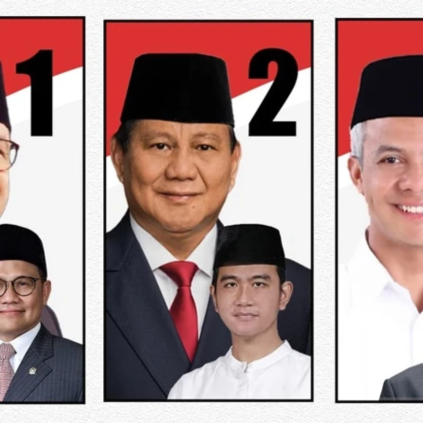 Hasil Akhir Pilpres 2024: Anies-Muhaimin 24,9% Prabowo-Gibran 58,6% Ganjar-Mahfud 16,5%