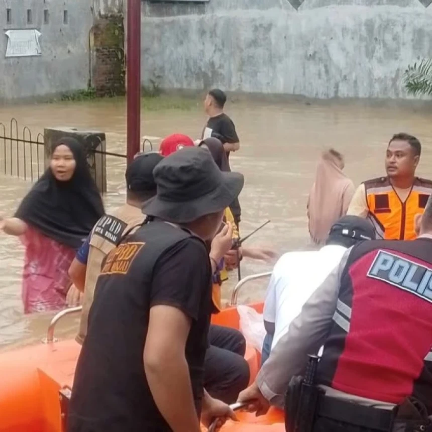 Banjir Rendam Lima Kelurahan di Binjai, 4.554 Jiwa Terdampak