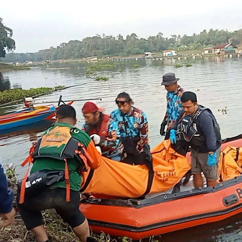 LPBINU Jabar Bantu Pencarian Remaja Tenggelam di Waduk Saguling