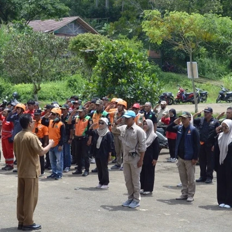 LPBINU Jabar Gelar Simulasi Mandiri Gempa Bumi Uji di Bogor