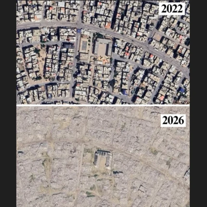 Angelina Jolie Tunjukkan Kehancuran Gaza melalui Citra Google Earth