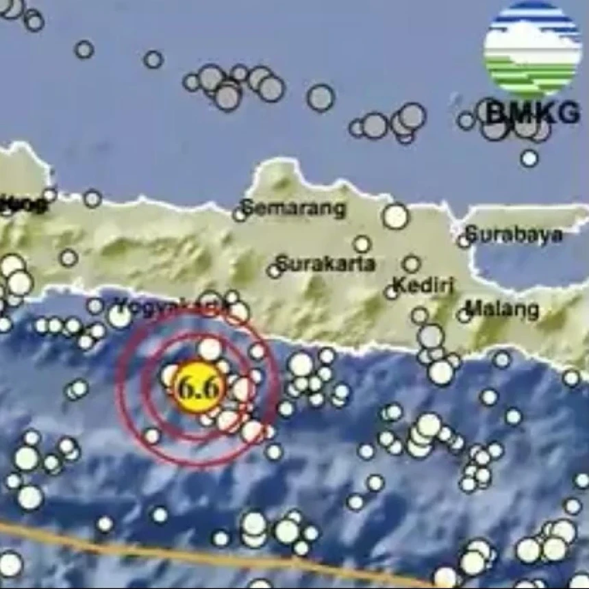 Gempa 6,4 SR Berpusat di Bantul, Guncangannya Terasa sampai Jawa Tengah