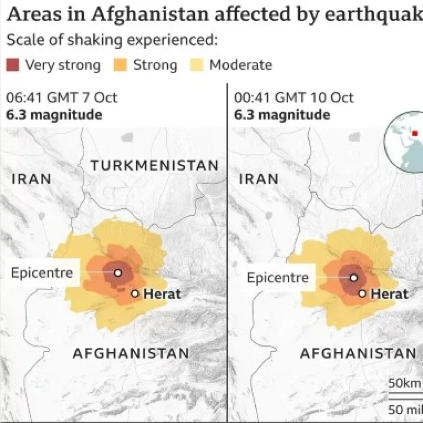 Lagi, Gempa 6,3 SR Guncang Afghanistan