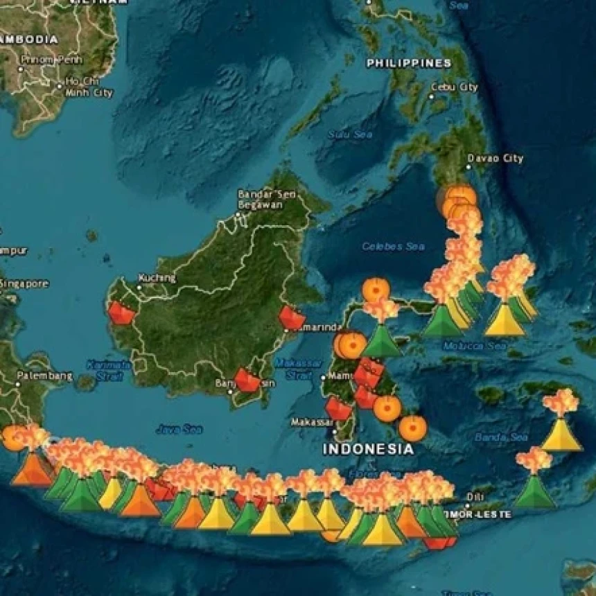 Lima Gunung Api Berstatus Siaga, Aktivitas Anak Krakatau hingga Semeru Masih Terpantau