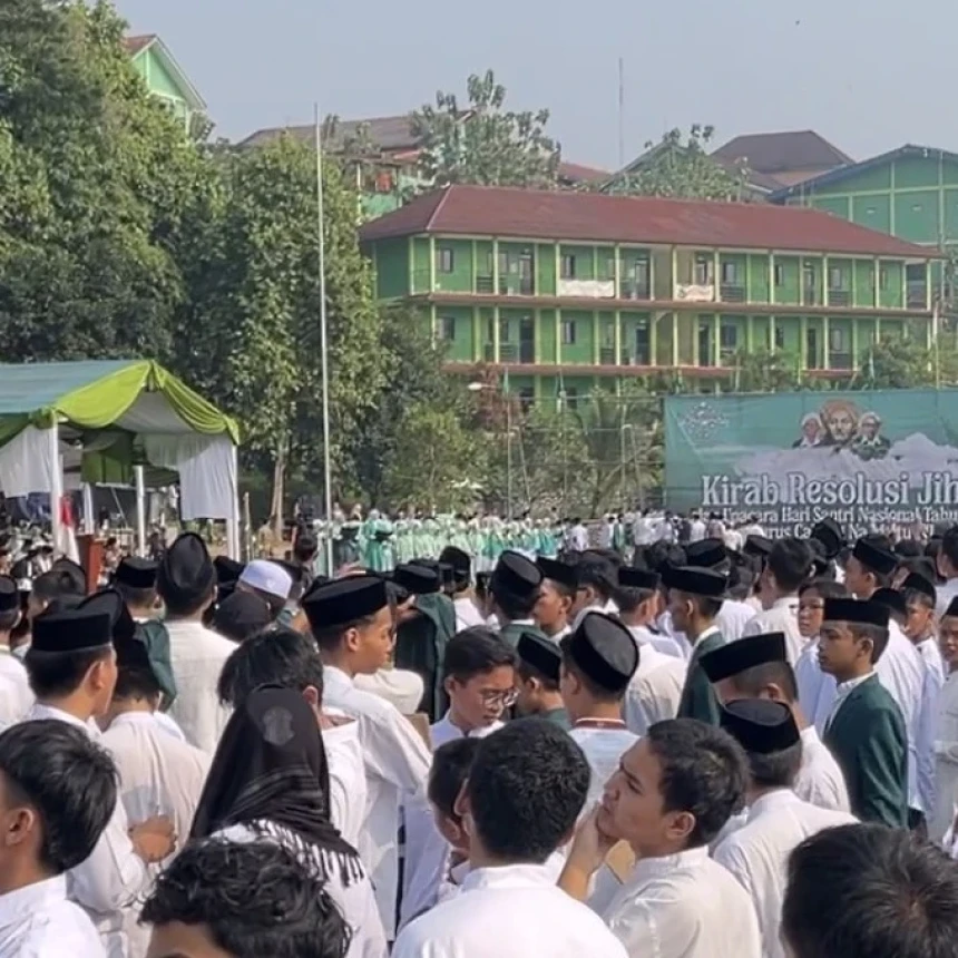 PCNU Bogor Gelar Kirab Resolusi Jihad dan Upacara Hari Santri di Pesantren Ummul Quro Leuwiliang