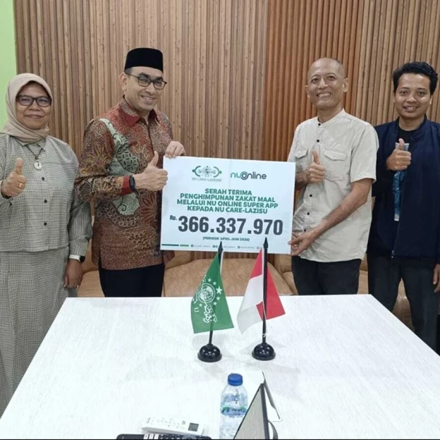 NU Online Serahkan Penghimpunan Zakat Mal Rp366,3 Juta ke NU Care-LAZISNU